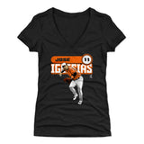 Jose Iglesias Women's V-Neck T-Shirt | 500 LEVEL